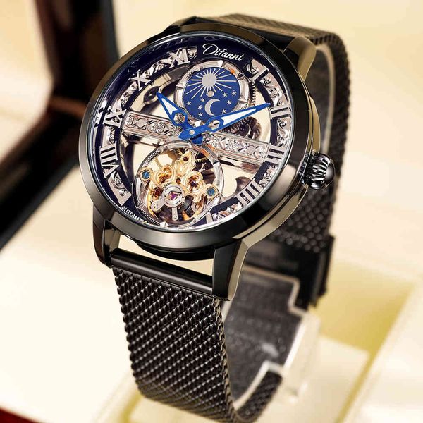 luxury men automatic watches business hollow mechanical watertight steel man moon relogio masculino, Slivery;brown
luxury men automatic watches business hollow mechanical watertight steel man moon relogio masculino, Slivery;brown