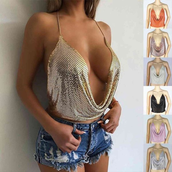 silver gold halter women tank crop sequin party night club summer backless beach camis camisole pink black, White
silver gold halter women tank crop sequin party night club summer backless beach camis camisole pink black, White