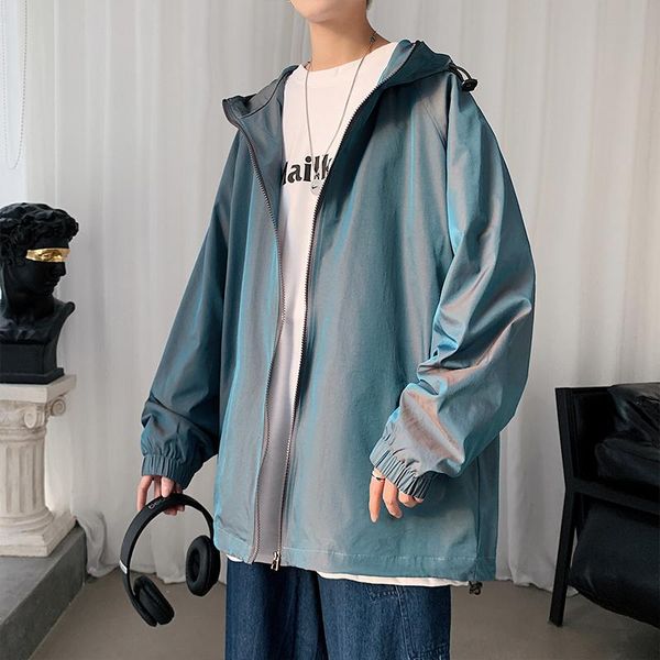 men's jackets spring colorful reflective zipper jacket male casual streetwear loose hoody coat men outwear 4xl 5xl, Black;brown
men's jackets spring colorful reflective zipper jacket male casual streetwear loose hoody coat men outwear 4xl 5xl, Black;brown