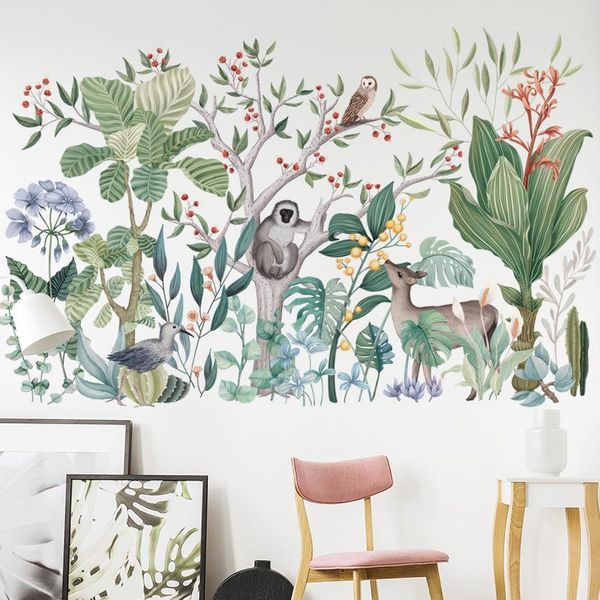 wall stickers forest animals tropical rainforest background decal children's room bedroom classroom cartoon monkey decor
wall stickers forest animals tropical rainforest background decal children's room bedroom classroom cartoon monkey decor