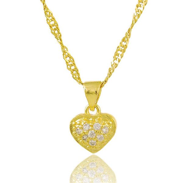 chokers genuine 24k gold necklace inlaid zircon heart-shaped pendant water ripple electroplated jewelry wedding gift for w, Golden;silver
chokers genuine 24k gold necklace inlaid zircon heart-shaped pendant water ripple electroplated jewelry wedding gift for w, Golden;silver