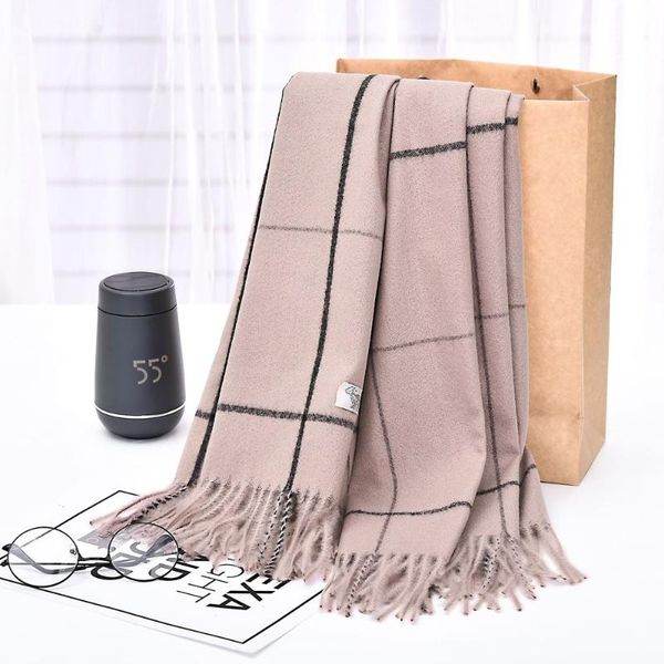 scarves fashion cashmere women plaid scarf winter warm shawl and wrap bandana pashmina long tassel female foulard thick blanket, Blue;gray
scarves fashion cashmere women plaid scarf winter warm shawl and wrap bandana pashmina long tassel female foulard thick blanket, Blue;gray