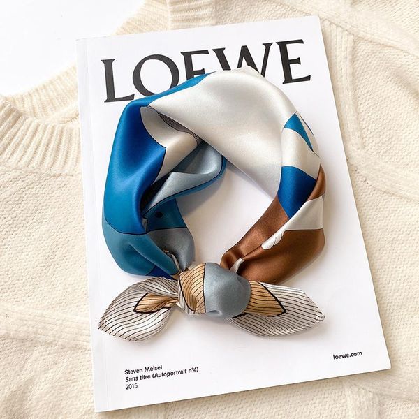 scarves elegant 100% real silk scarf women vintage hairband small headscarf hijab foulard neckerchief shawl bandana headband, Blue;gray
scarves elegant 100% real silk scarf women vintage hairband small headscarf hijab foulard neckerchief shawl bandana headband, Blue;gray