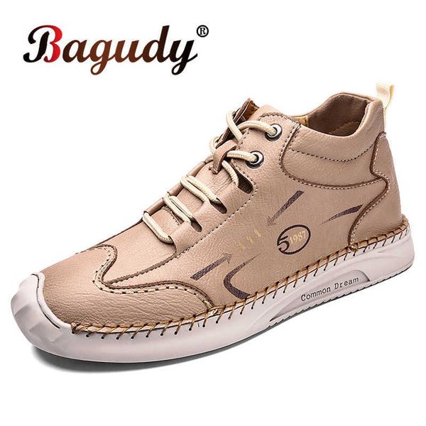 men casual leather boots winter ankle outdoor handmade shoes motorcycle non-slip snow 210619, Black
men casual leather boots winter ankle outdoor handmade shoes motorcycle non-slip snow 210619, Black