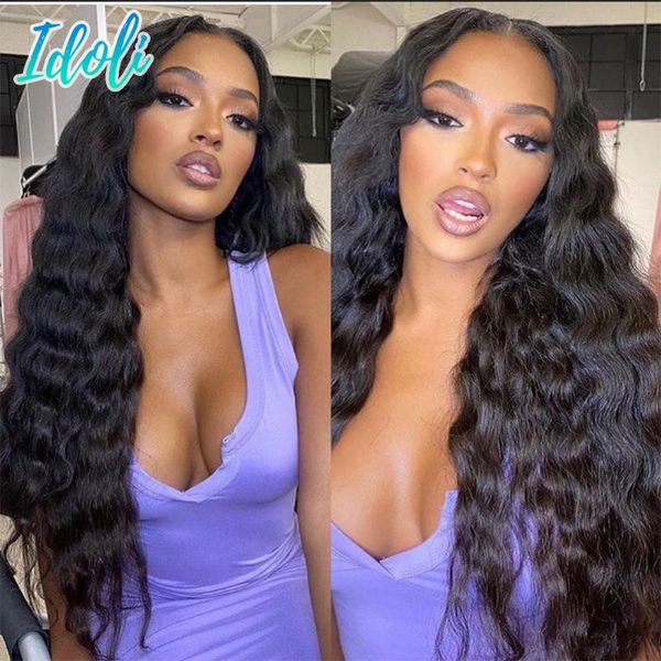 lace wigs idoli brazilian remy human hair deep wave front wig with baby 13x4 pre plucked closure daily party use, Black;brown
lace wigs idoli brazilian remy human hair deep wave front wig with baby 13x4 pre plucked closure daily party use, Black;brown