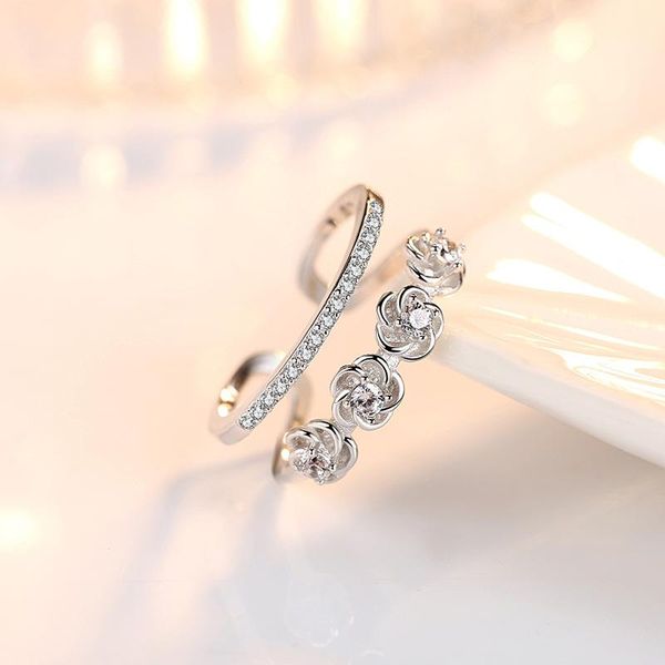 trendy cubic zirconia 3d rose flower open adjustable finger rings for women girls wedding ring band korean jewelry 2021, Slivery;golden
trendy cubic zirconia 3d rose flower open adjustable finger rings for women girls wedding ring band korean jewelry 2021, Slivery;golden