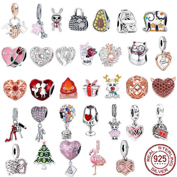 925 sterling silver fits original pandora bracelet necklace pink girl heart balloon cute cat plata de ley charm diy jewelry gift
925 sterling silver fits original pandora bracelet necklace pink girl heart balloon cute cat plata de ley charm diy jewelry gift