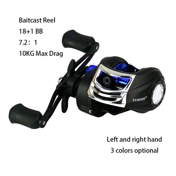 magnetic brake system baitcast reel 18+1 bb 7.2:1 high speed 10kg max drag fishing freshwater saltwater accessories baitcasting reels
magnetic brake system baitcast reel 18+1 bb 7.2:1 high speed 10kg max drag fishing freshwater saltwater accessories baitcasting reels