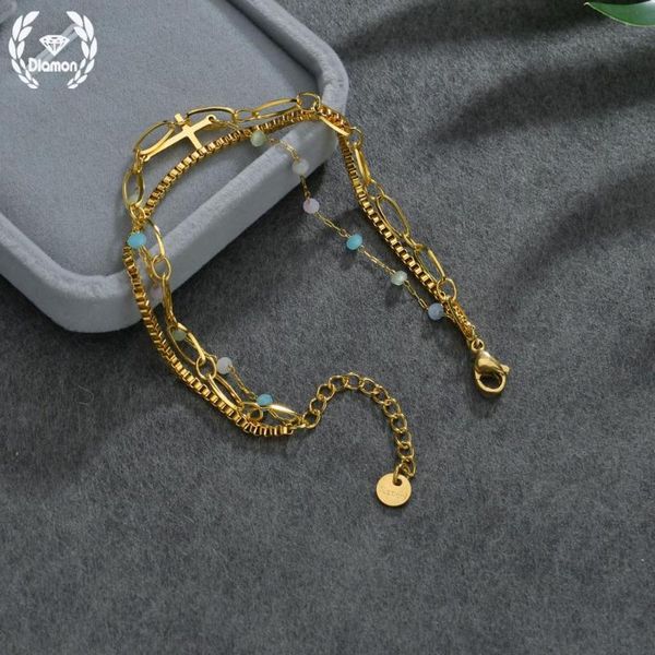 diamon gold color beads cross three layer bracelet box chain stainless steel bangles for women birthday christmas gift link,, Black
diamon gold color beads cross three layer bracelet box chain stainless steel bangles for women birthday christmas gift link,, Black