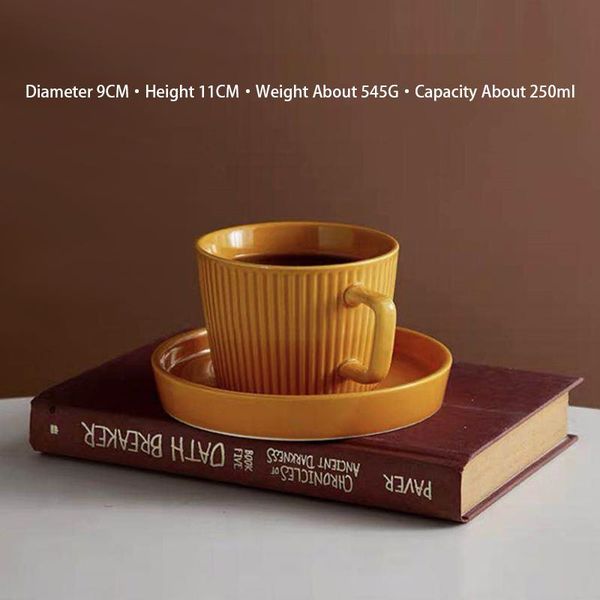 mugs simple style corrugated texture ceramic coffee cup and saucer set european retro exquisite afternoon tea milk juice
mugs simple style corrugated texture ceramic coffee cup and saucer set european retro exquisite afternoon tea milk juice