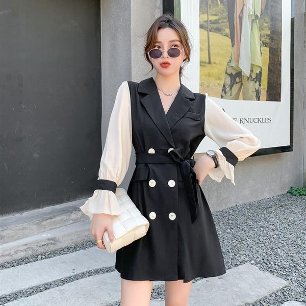 casual dresses 2021 spring for women midi dress slim mature and elegant woman long-sleeved suit kobieta sukienka tn1809, Black;gray
casual dresses 2021 spring for women midi dress slim mature and elegant woman long-sleeved suit kobieta sukienka tn1809, Black;gray