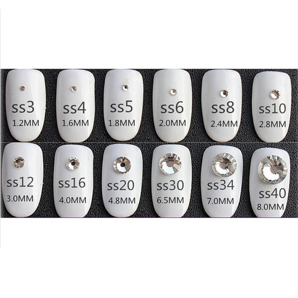 loose diamonds ss3-ss40 clear crystal white 3d nail art decoration rhinestones silver flatback rhinestones glitter gems, Black
loose diamonds ss3-ss40 clear crystal white 3d nail art decoration rhinestones silver flatback rhinestones glitter gems, Black