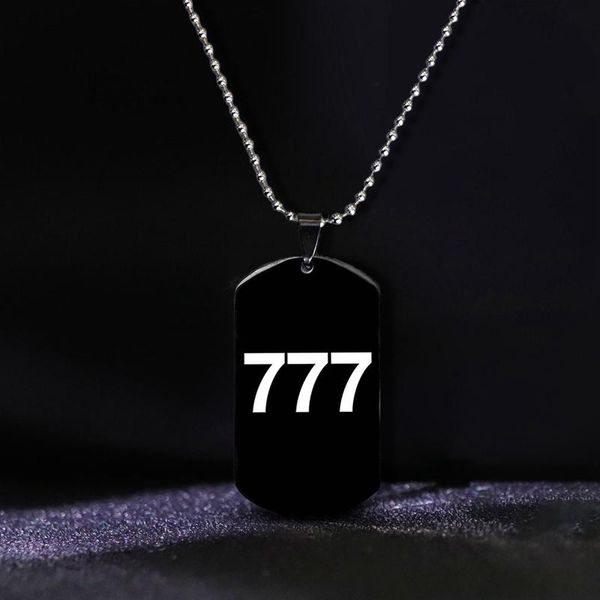 pendant necklaces 777 military necklace stainless steel punk mens army style tags chain jewelry accessories, Silver
pendant necklaces 777 military necklace stainless steel punk mens army style tags chain jewelry accessories, Silver