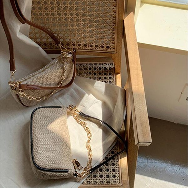 shoulder bags handbags fashion women's bag armpit chain casual summer beach straw tote simple female crossbody
shoulder bags handbags fashion women's bag armpit chain casual summer beach straw tote simple female crossbody