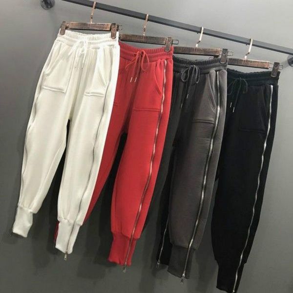 women's pants & capris plus size loose harem zipper sweatpants casual capri leggings fall korean-style cargo women hip hop trouse, Black;white
women's pants & capris plus size loose harem zipper sweatpants casual capri leggings fall korean-style cargo women hip hop trouse, Black;white