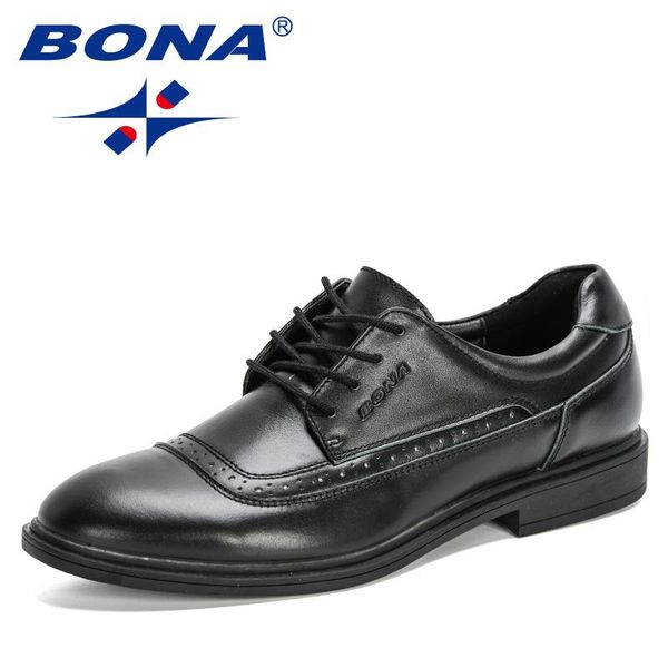 dress shoes bona 2021 designers genuine leather men classic round toe man formal footwear office masculino comfy, Black
dress shoes bona 2021 designers genuine leather men classic round toe man formal footwear office masculino comfy, Black