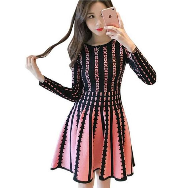 casual dresses women sweater dress ladies fashion slim thick autumn winter korean style long sleeve a-line mini knit vestidos e449, Black;gray
casual dresses women sweater dress ladies fashion slim thick autumn winter korean style long sleeve a-line mini knit vestidos e449, Black;gray