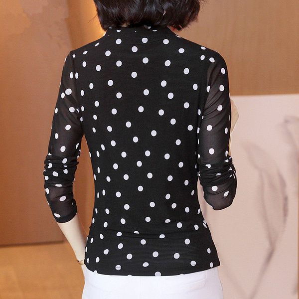 women spring summer style lace blouses shirts lady casual v-neck polka dot printed lace blusas dd8051, White
women spring summer style lace blouses shirts lady casual v-neck polka dot printed lace blusas dd8051, White
