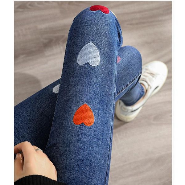 women's jeans elegant women embroidery fashion dark blue stretch skinny pencil pants ladies long denim trousers
women's jeans elegant women embroidery fashion dark blue stretch skinny pencil pants ladies long denim trousers