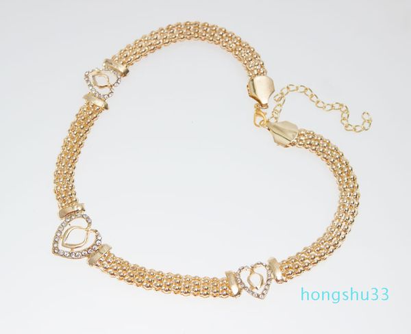 18k gold plated heart shape necklace set fashion crystal wedding bridal costume jewelry ses, Slivery;golden
18k gold plated heart shape necklace set fashion crystal wedding bridal costume jewelry ses, Slivery;golden