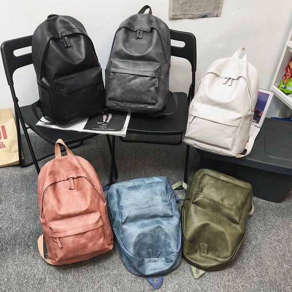 backpack simple retro pu solid color decoration motorcycle schoolbag 2021 versatile large capacity fitness for men and women
backpack simple retro pu solid color decoration motorcycle schoolbag 2021 versatile large capacity fitness for men and women