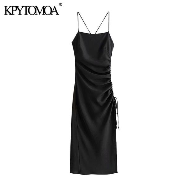 women chic fashion adjustable drawstring draped midi dress vintage backless side zipper straps female dresses 210416, Black;gray
women chic fashion adjustable drawstring draped midi dress vintage backless side zipper straps female dresses 210416, Black;gray