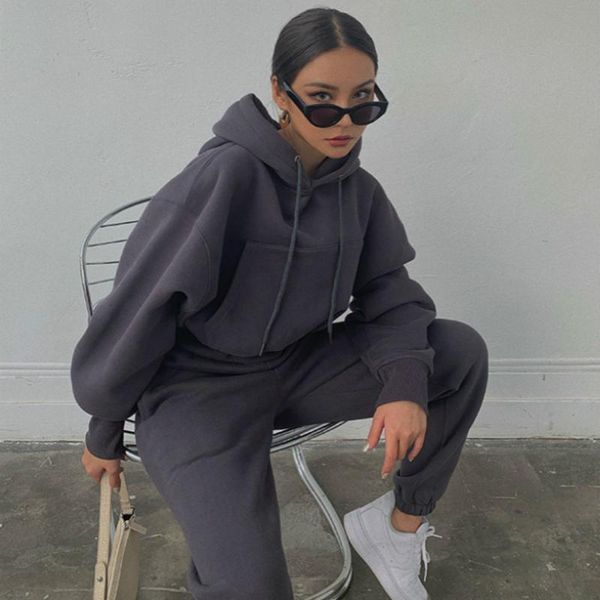 women's hoodies & sweatshirts winter fashion women clothes hooded drawstring 2021 pullover lantern sleeves sweatshirt and track pants, Black
women's hoodies & sweatshirts winter fashion women clothes hooded drawstring 2021 pullover lantern sleeves sweatshirt and track pants, Black