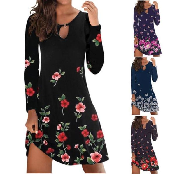 casual dresses maxi dress bohemian print women long-sleeve o-neck chest hollow big swing 2021 party robe femme, Black;gray
casual dresses maxi dress bohemian print women long-sleeve o-neck chest hollow big swing 2021 party robe femme, Black;gray