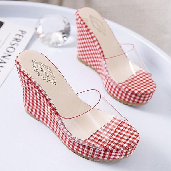 summer transparent platform wedges sandals women fashion high heels female shoes size 35-40 slippers, Black
summer transparent platform wedges sandals women fashion high heels female shoes size 35-40 slippers, Black