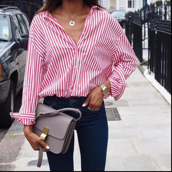 womens blouses women casual blouse v neck long sleeve stripes print loose shirts ladies elegant plus size 5xl fashion, White
womens blouses women casual blouse v neck long sleeve stripes print loose shirts ladies elegant plus size 5xl fashion, White