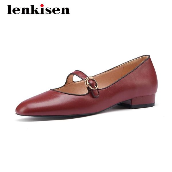 dress shoes lenkisen leisure genuine leather convenient round toe thick low heel buckle straps daily wear women pumps l10, Black
dress shoes lenkisen leisure genuine leather convenient round toe thick low heel buckle straps daily wear women pumps l10, Black