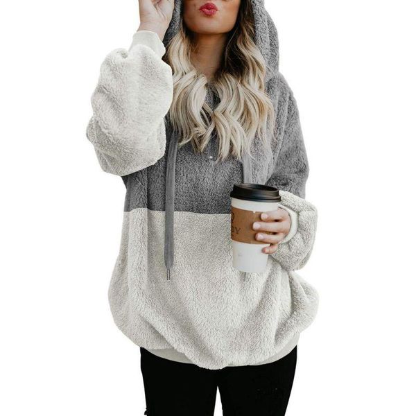 women's hoodies & sweatshirts ladies autumn winter color stitching sweatshirt warm soft loose hoodie long sleeved wild casual pullover, Black
women's hoodies & sweatshirts ladies autumn winter color stitching sweatshirt warm soft loose hoodie long sleeved wild casual pullover, Black
