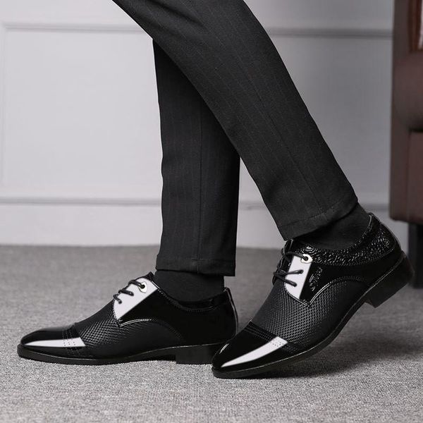 dress shoes mens leather wedding man oxford men office scarpe uomo eleganti calzado hombre, Black
dress shoes mens leather wedding man oxford men office scarpe uomo eleganti calzado hombre, Black