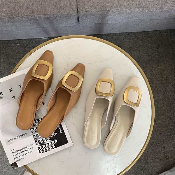 flat shoes female slippers casual square toe rivet slipers women slides luxury soft 2021 basic concise spring rubber buckle, Black
flat shoes female slippers casual square toe rivet slipers women slides luxury soft 2021 basic concise spring rubber buckle, Black