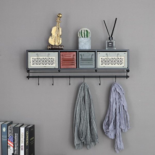 hooks & rails loft american style retro iron one character clapboard creative wall shelf home decoration drawer cabinet
hooks & rails loft american style retro iron one character clapboard creative wall shelf home decoration drawer cabinet