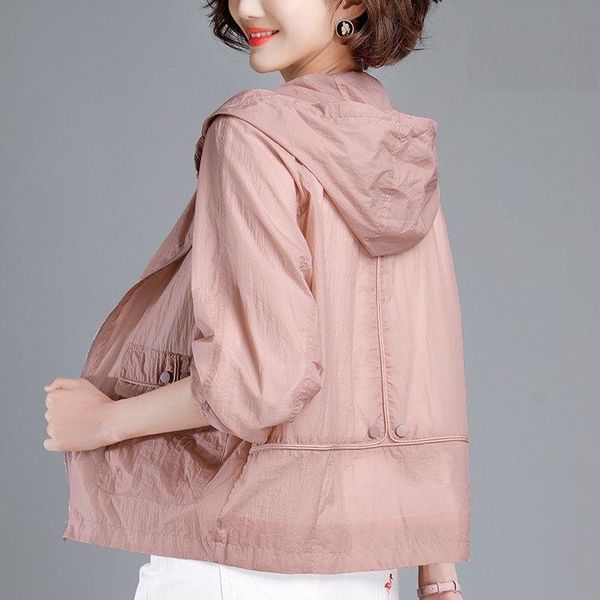 women's jackets plus size 5xl hooded sun protection clothing summer clothes 2021 womens korean sunscreen women jacket uv thin coat x251, Black;brown
women's jackets plus size 5xl hooded sun protection clothing summer clothes 2021 womens korean sunscreen women jacket uv thin coat x251, Black;brown
