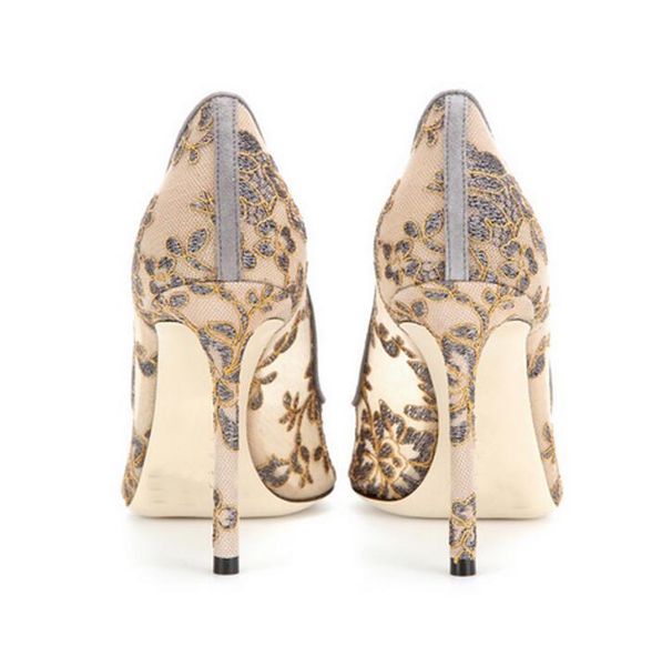 dress shoes elegant beige black lace flower embroidery pumps women pointed toe mesh see throught cone heels wedding bride
dress shoes elegant beige black lace flower embroidery pumps women pointed toe mesh see throught cone heels wedding bride