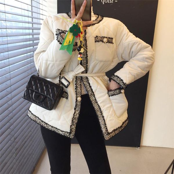 women's down & parkas 2021 vintage o neck contrast patchwork women cotton padded coat plus plush single-breasted slim long sleeve femal, Black
women's down & parkas 2021 vintage o neck contrast patchwork women cotton padded coat plus plush single-breasted slim long sleeve femal, Black