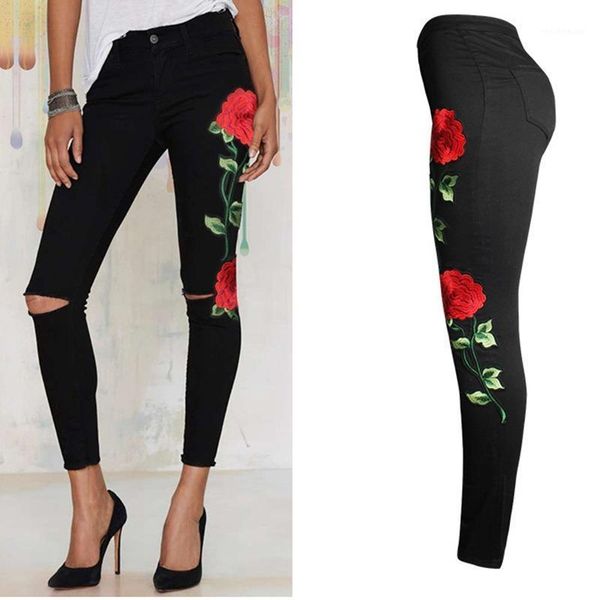 women's pants & capris lugentolo ripped women rose print black red mid waist skinny button casual pencil, Black;white
women's pants & capris lugentolo ripped women rose print black red mid waist skinny button casual pencil, Black;white