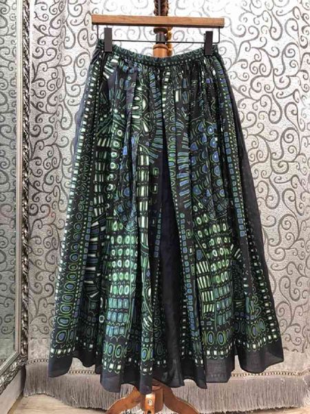 dress 100%cotton spring summer fashion skirts women vintage national style prints ankle length long maxi skirt green blue, Black;gray
dress 100%cotton spring summer fashion skirts women vintage national style prints ankle length long maxi skirt green blue, Black;gray