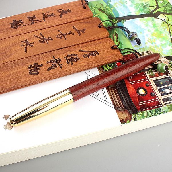 fountain pens luxury quality brand red wood pen brass copper calligraphy golden 0.5 nib ink business office school supplies
fountain pens luxury quality brand red wood pen brass copper calligraphy golden 0.5 nib ink business office school supplies
