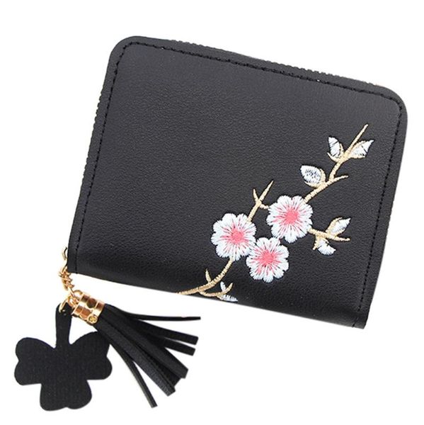 wallets women wallet short holder purse female tassel flower printed mini money bag pu leather card carteira #lr4, Red;black
wallets women wallet short holder purse female tassel flower printed mini money bag pu leather card carteira #lr4, Red;black