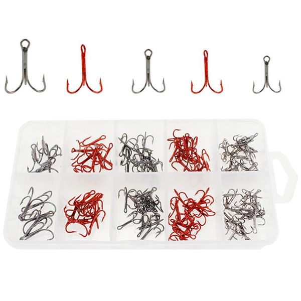 fishing hooks 130pcs/box high carbon steel treble kit portable anti-oxidation barbed sharp lure for bass
fishing hooks 130pcs/box high carbon steel treble kit portable anti-oxidation barbed sharp lure for bass