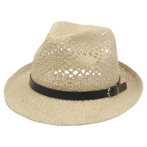 wide brim hats panama men solid white black belt summer mesh outdoor sun protection casual caps western cowboy panamas hat, Blue;gray
wide brim hats panama men solid white black belt summer mesh outdoor sun protection casual caps western cowboy panamas hat, Blue;gray