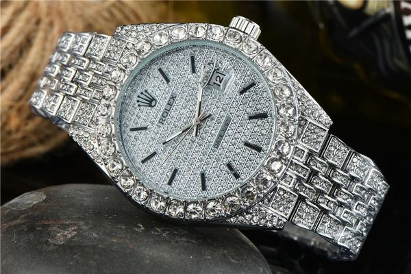 classic style men watches gold watch quartz movement all diamond iced out high dress sliver montre de luxe, Slivery;brown
classic style men watches gold watch quartz movement all diamond iced out high dress sliver montre de luxe, Slivery;brown
