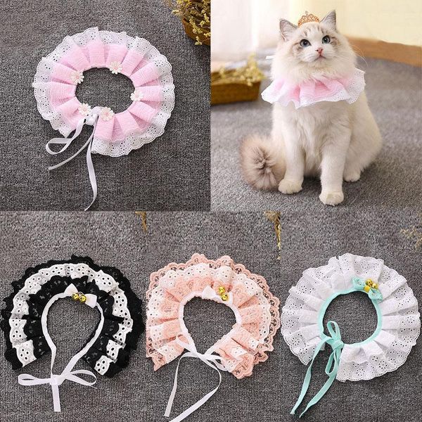 dog collars & leashes beautiful pet cat collar lace bibs with small bells puppy kitten hollow out neckerchief supplies high quality
dog collars & leashes beautiful pet cat collar lace bibs with small bells puppy kitten hollow out neckerchief supplies high quality