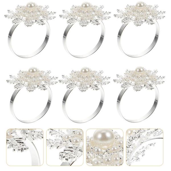 napkin rings 6pcs household buckles christmas party holders (silver) 
napkin rings 6pcs household buckles christmas party holders (silver)