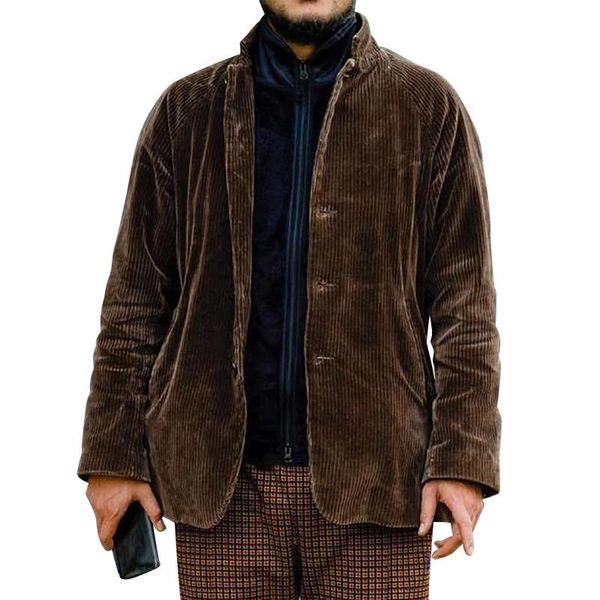 men's jackets mens jacket brown autumn clothing trends for men long sleeve solid color single breasted fashion outerwear & coats, Black;brown
men's jackets mens jacket brown autumn clothing trends for men long sleeve solid color single breasted fashion outerwear & coats, Black;brown