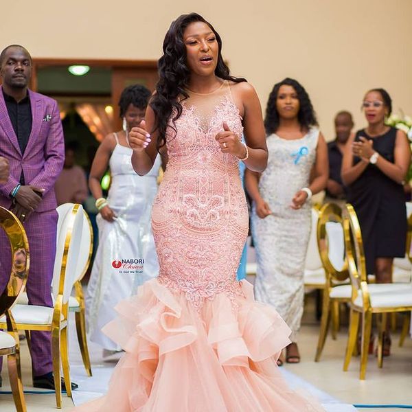 2021 plus size arabic aso ebi pink mermaid prom dresses sheer neck lace beaded evening formal party second reception gowns zj366, Black
2021 plus size arabic aso ebi pink mermaid prom dresses sheer neck lace beaded evening formal party second reception gowns zj366, Black