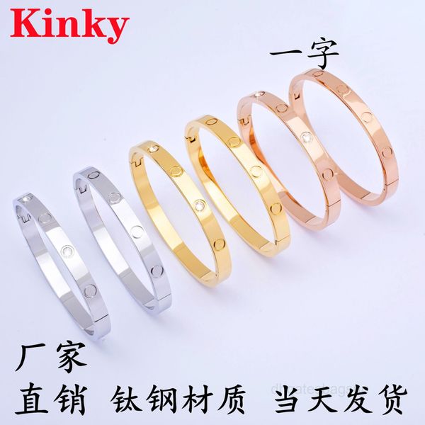 kajia clasp bracelet titanium steel eternal ring men's and women's bracelet high-end jewelry fashion bracelet, Black
kajia clasp bracelet titanium steel eternal ring men's and women's bracelet high-end jewelry fashion bracelet, Black